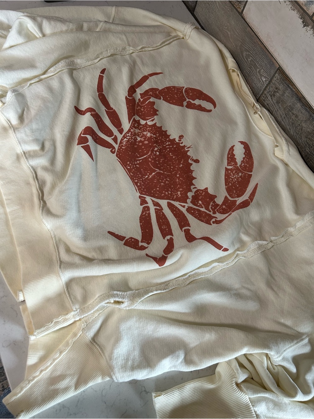 NWT We The Free Graphic Camden Pullover in Crab Print - Picture 6 of 16